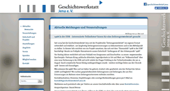 Desktop Screenshot of geschichtswerkstatt-jena.de