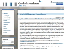 Tablet Screenshot of geschichtswerkstatt-jena.de
